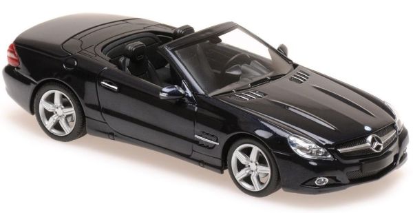 MXC940037531 - MERCEDES BENZ SL-Klasse cabriolet open 2008 donkerblauw metallic - 1
