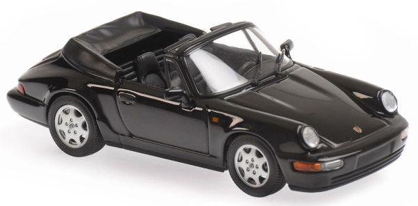 MXC940067331 - PORSCHE 911 Carrera 4 cabriolet open 1990 zwart - 1