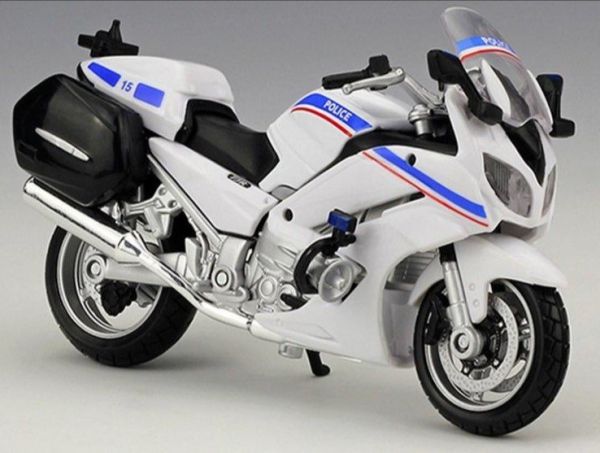 MST32306-C - YAMAHA FJR 1300A Wit en blauw - Politie - 1