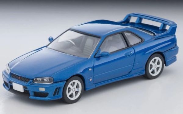 TOMLV-N353B - 2000 Nissan Skyline R34 25GT-T Coupé, blauw - 1