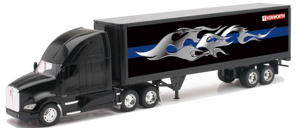 NEW10273 - KENWORTH T700 6x4 met 2 assige aanhanger Schaal: 1/32 - 1