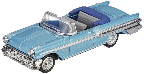 NEW48013P - PONTIAC Bonneville cabrio 1957 blauw - 1