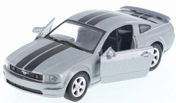 NEW50433Y - FORD Mustang grijs met zwarte strepen - 1