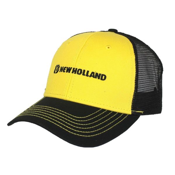 CASNH603 - NEW HOLLAND zwarte en gele pet - 1