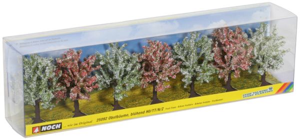 NOC25092 - Set van 7 bloeiende fruitbomen 8cm - 1