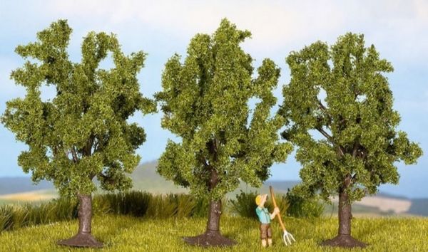 NOC25110 - 3 Fruitbomen; groen - 8 cm - 1