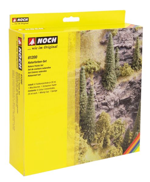 NOC61200 - Set natuurlijke verfflessen van 20 ml - 1