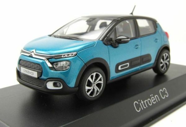 NOREV155264 - CITROEN C3 2020 blauw groen metallic zwart dak - 1