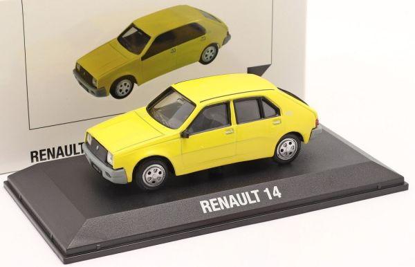 NOREV75930 - RENAULT R14 1976 GTL fase I gele doos fabrikant - 1