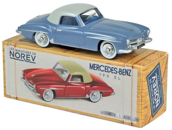NOREVCL3511 - MERCEDES BENZ 190 SL 1956 blauw je lichtgrijs - 1