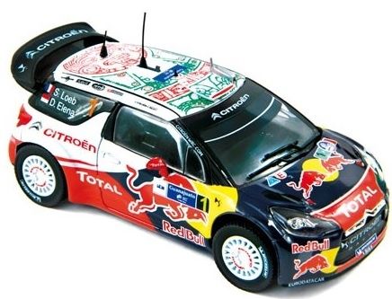 NOREV155351 - CITROEN DS3 WRC Winnaar Mexico Rally 2011 Loeb / Elena RED BULL - 1