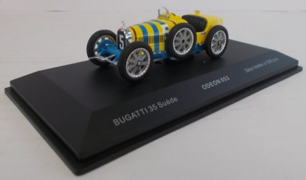 ODE053 - BUGATTI Type 35 Sweden #5 geel en blauw gelimiteerd tot 500 exemplaren - 1
