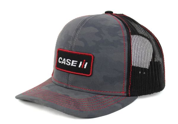 OBT173 - CASE IH Grijze camouflagepet met zwarte gaasrug - 1