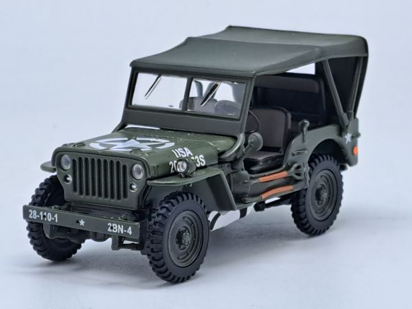 CAR91850 - JEEP Gesloten US Military Groen - 1