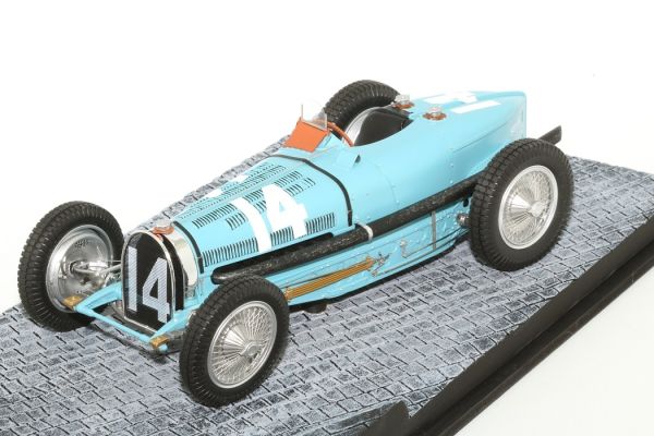 PANTHEON014 - BUGATTI Type 59 #14 ACF Grand Prix 1934 blauw - 1