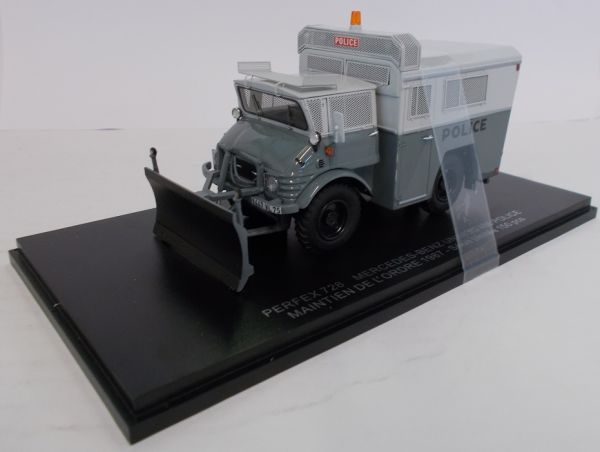 PER728 - MERCEDES BENZ Unimog U 406 1987 Franse nationale politie grijs wetshandhavingsvoertuig beperkt tot 150 eenheden - 1