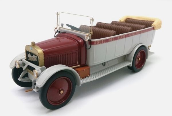 PER320 - BERLIET Type 1 Route des Alpes 1921 grijs en bordeaux - 1