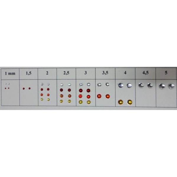 ART04355B - 2 witte ronde lampjes 3;5 mm - 1