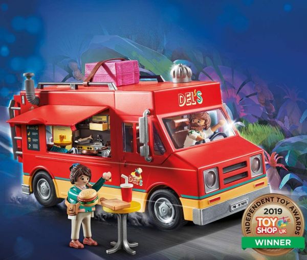 PLAY70075 - Playmobil The Movie Food Truck van Del - 1