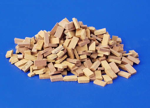 PLS4020 - Rode en beige miniatuurstenen voor diorama - 1