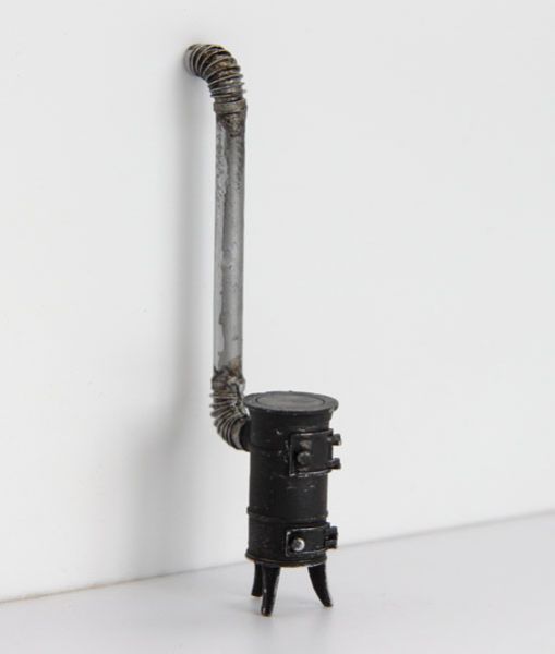 PLSEL030 - Miniatuur houten haar om te monteren en te schilderen totale afmetingen 5cm - 1