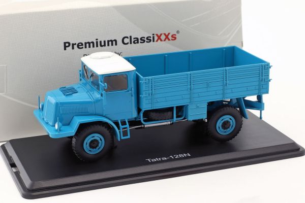 PRXPCL47076 - TATRA 128N 1951 flatbed carrier blauw - 1