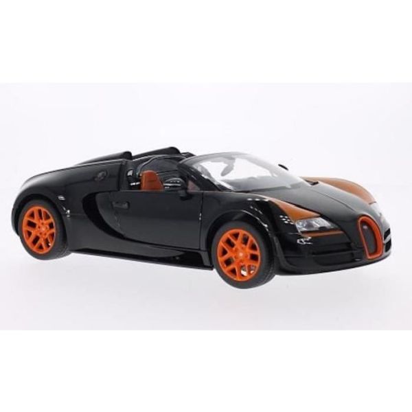 RAS43900NOIREORANGE - BUGATTI Veyron 16.4 Grand Sport Speed zwart oranje - 1
