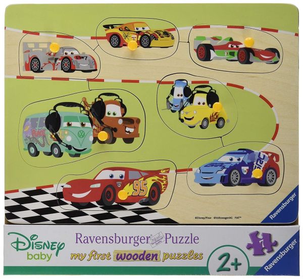 RAV036868 - Houten puzzel - 9 stukjes - Disney Babies - CARS en zijn vriendjes - 24 x 21 cm - 1