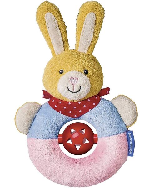 RAV044573 - Konijnenrammelaar - Roze en paars - 1