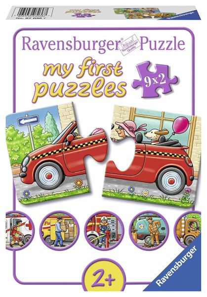 RAV070367 - 9 puzzels - 2 stukjes - Voertuigen - 1