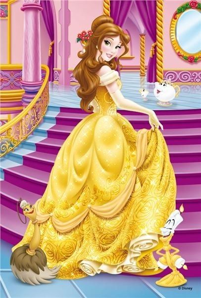RAV09469/02 - Puzzel - 54 stukjes - Disney Princess - Belle - 13;2 x 19;8 cm - 1