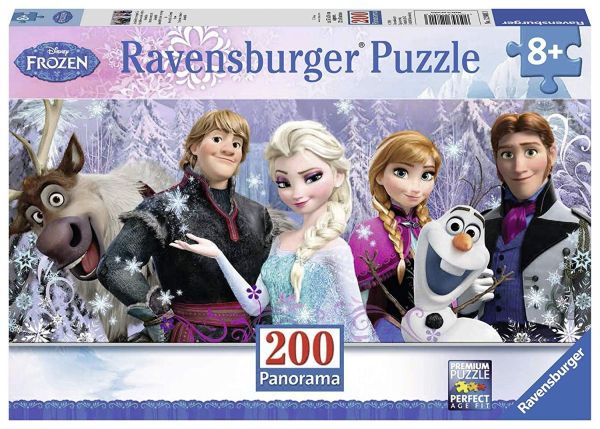 RAV128013 - Panorama puzzel - 200 stukjes - De sneeuwkoningin - 1
