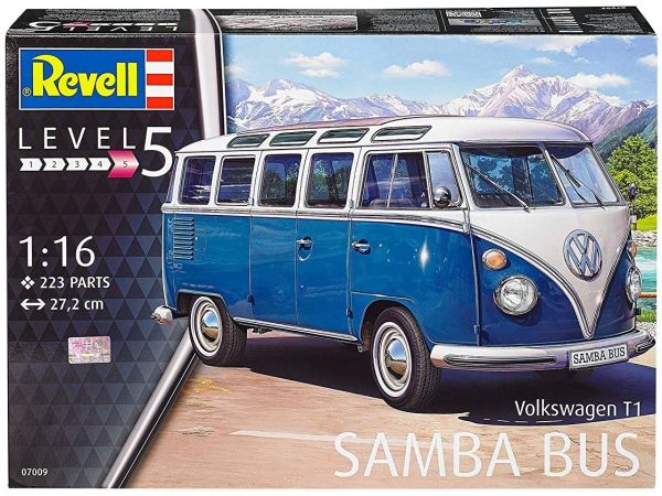 REV07009 - VOLKSWAGEN T1 Samba Bus-model om te monteren en te schilderen - 1