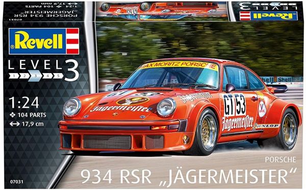 REV07031 - PORSCHE 934 RSR Jagermeister-model om te monteren en te schilderen - 1
