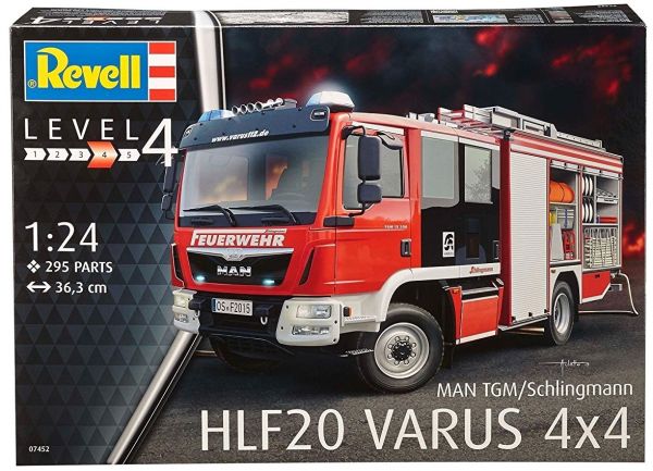REV07452 - MAN TGM Schlingmann HLF 20 Varus 4x4 brandweerwagenmodel om te monteren en te schilderen - 1