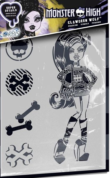 REV30219 - MONSTER HIGH-sjabloon - Clawdeen Wolf - 1