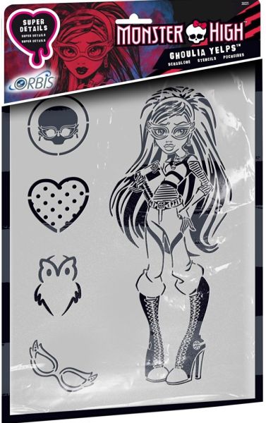 REV30221 - MONSTER HIGH Stencil - Ghoula Yelps - 1