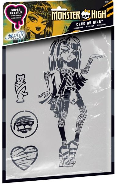 REV30222 - MONSTER HIGH stencil - Cléo de Nile - 1