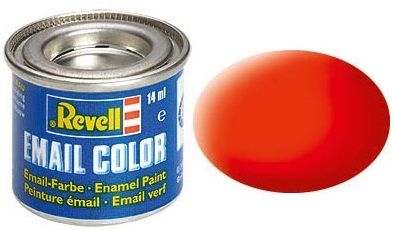 REV32125 - Mat neon oranje emaille verf 14ml - 1