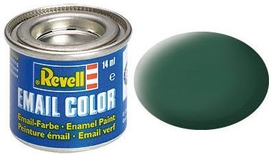 REV32139 - Mat donkergroene emailverf 14ml - 1