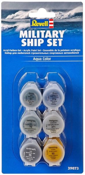 REV39073 - Acrylverf Military Ship Set 6 kleuren pot van 5ml - 1