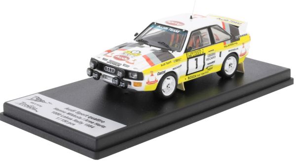 TRORRFI16 - AUDI Sport Quattro #1 Rallye 1000 Meren 1984 H.MIKKOLA / A.HERTZ - Beperkt tot 150 ex. - 1