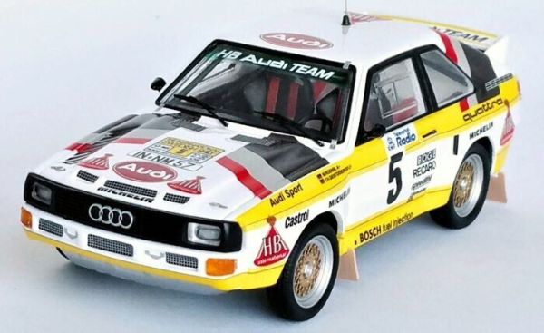 TRORRSE23 - AUDI Sport Quattro #5 Rally Zweden 1985 W.RÖHRL / C.GEISTDÖRFER - Gelimiteerd tot 150 exemplaren. - 1