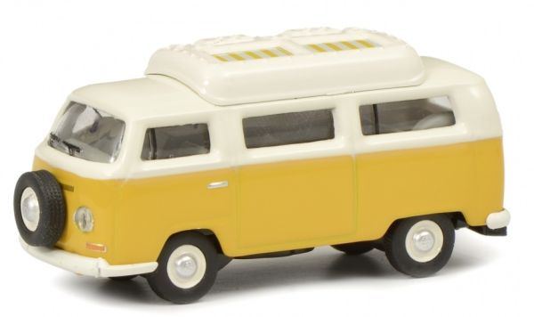 SCH26444 - VOLKSWAGEN T2 camper geel en wit - 1