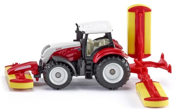 SIK1672 - STEYR 6230 CVT met voor- en achtermaaier POTTINGER - 1