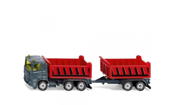SIK1685 - SCANIA 6x4 kipper met aanhangwagen - 1