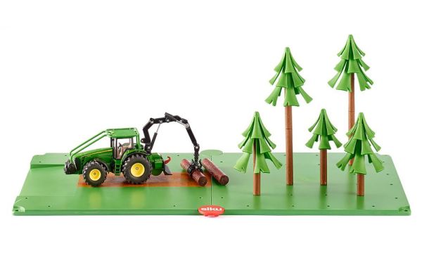 SIK5605 - Bosbouwset met tractor ref 1974 afmetingen 54x27cm - 1