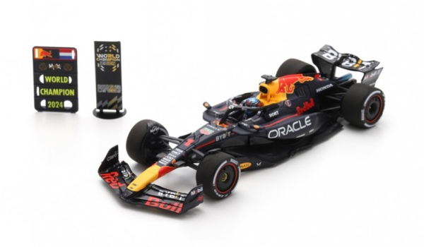 SPAS9547 - RED BULL racing RB20 #1 Wereldkampioen F1 2024 M.VERSTAPPEN en Pit board - 1