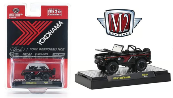 M2M-31500MJS35 - FORD Bronco Yokohama 1971 zwart en rood - 1