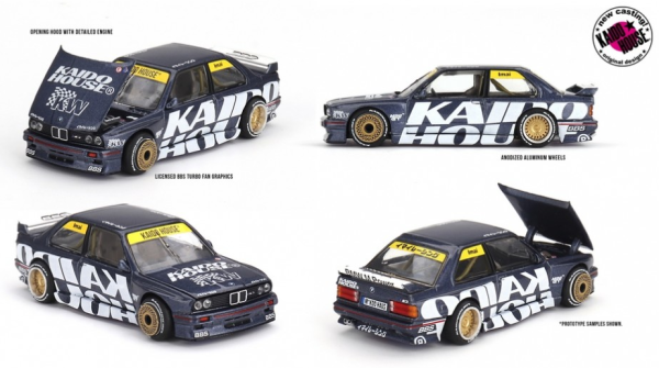 MGTKHMG154 - BMW M3 Kaido Works V1 1989 donkerblauw - 1